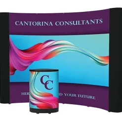 Standard Curved Floor Display - 10' - Mural Center