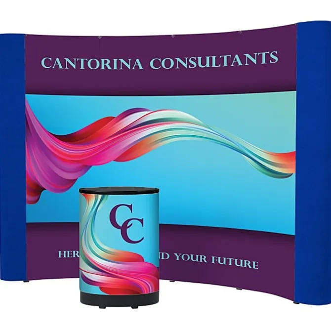 Standard Curved Floor Display - 10' - Mural Center