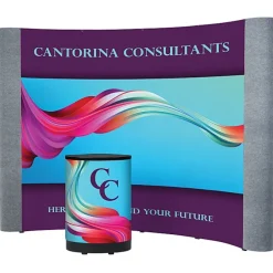 Standard Curved Floor Display - 10' - Mural Center
