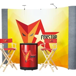 Standard Curved Floor Display - 10' Kit - Mural Center