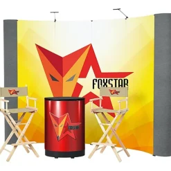 Standard Curved Floor Display - 10' Kit - Mural Center