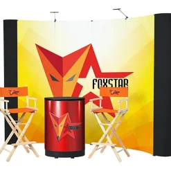 Standard Curved Floor Display - 10' Kit - Mural Center