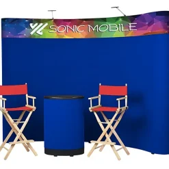 Standard Curved Floor Display - 10' Kit - Header