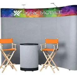 Standard Curved Floor Display - 10' Kit - Header