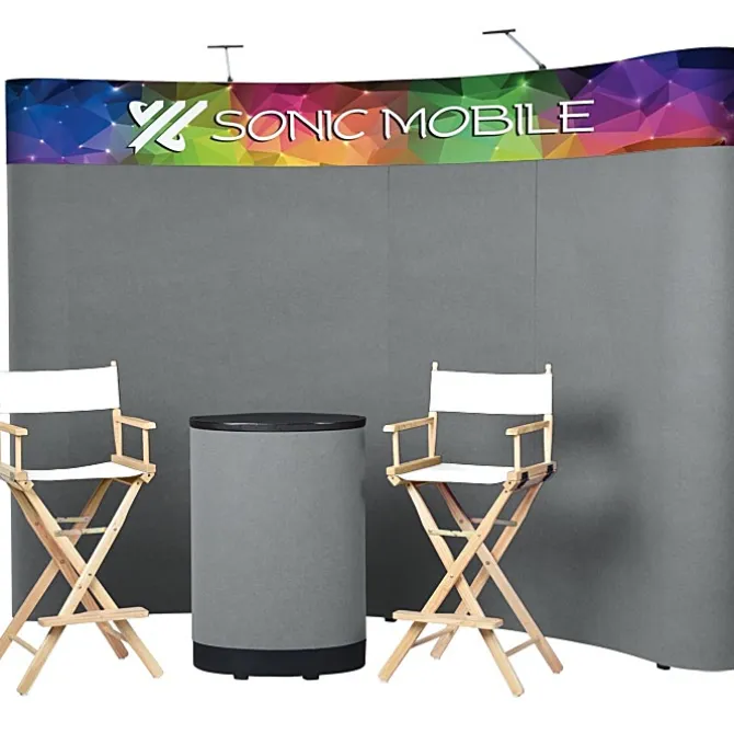 Standard Curved Floor Display - 10' Kit - Header
