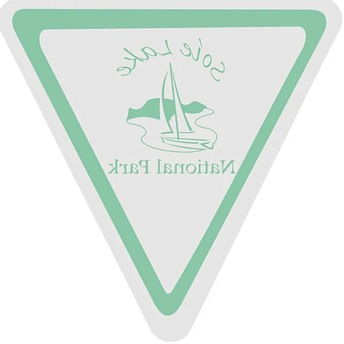 Static Decal - Triangle - 3 inches