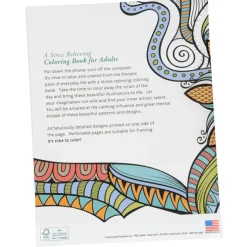 Stress Relieving Adult Coloring Book - Patterns