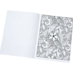 Stress Relieving Adult Coloring Book & Pencils - Zen Doodle