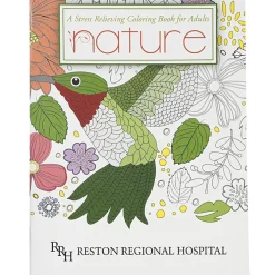 Stress Relieving Adult Coloring Book - Nature