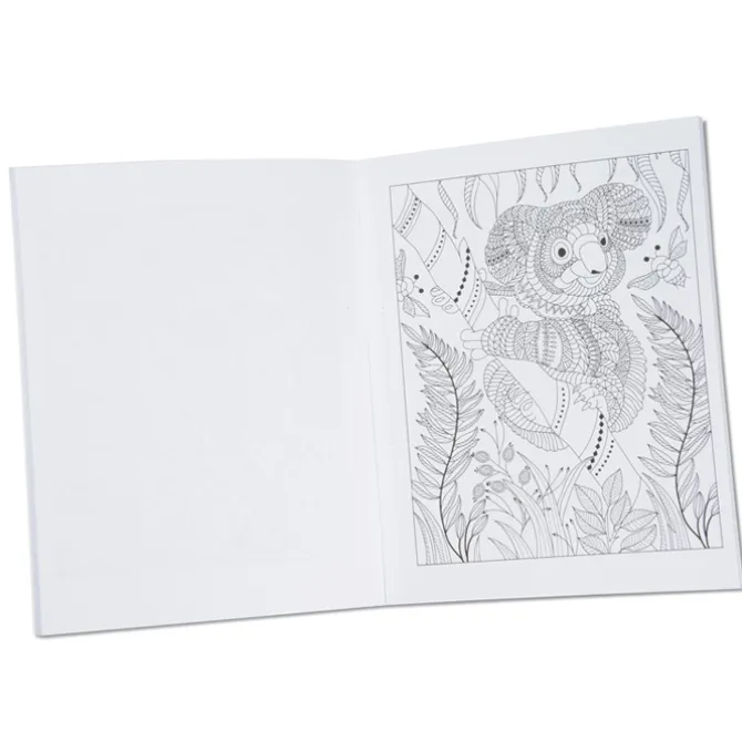 Stress Relieving Adult Coloring Book - Nature