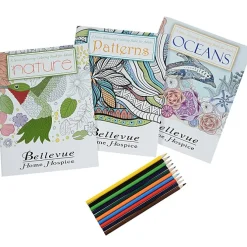 Stress Relieving Adult Coloring Book Gift Set