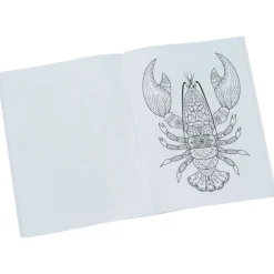 Stress Relieving Adult Coloring Book & Pencils - Oceans