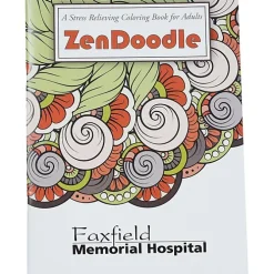 Stress Relieving Adult Coloring Book - Zen Doodle - 24 hr