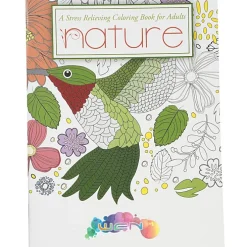 Stress Relieving Adult Coloring Book - Nature - 24 hr