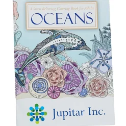 Stress Relieving Adult Coloring Book - Oceans - Full Color