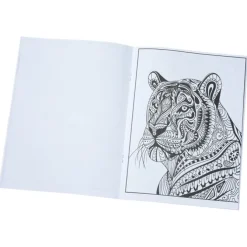 Stress Relieving Adult Coloring Book - Animals