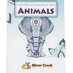 Stress Relieving Adult Coloring Book - Animals - Full Color