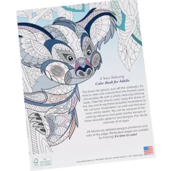 Stress Relieving Adult Coloring Book - Animals - Full Color