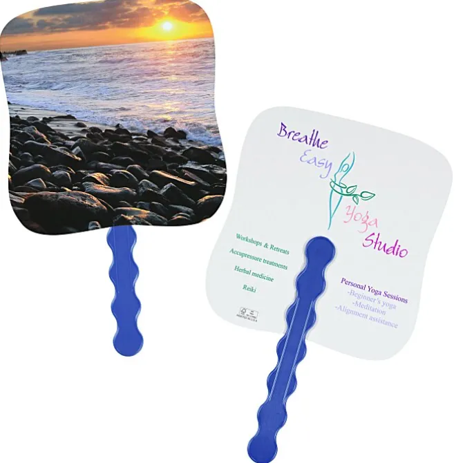 Sunset Shores Hand Fan