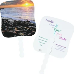 Sunset Shores Hand Fan