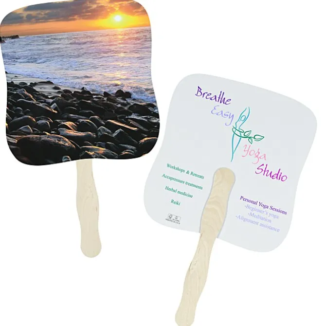 Sunset Shores Hand Fan