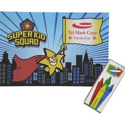 Super Kid Coloring Book & Crayon Set