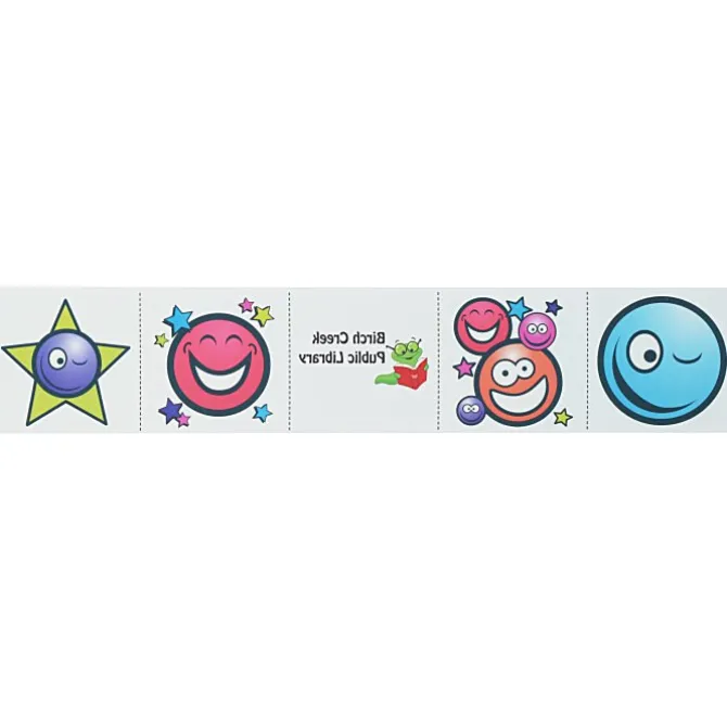 Super Kid 5 Tattoo Strip - Smiley Faces