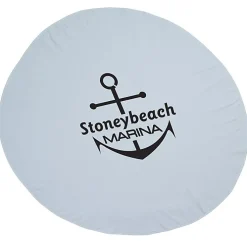 Surfside 360 Round Beach Towel - White