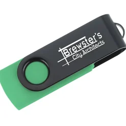 Swivel USB-C Drive - Black - 8GB
