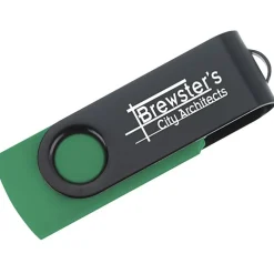 Swivel USB-C Drive - Black - 8GB