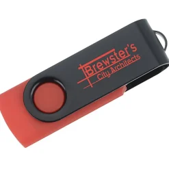 Swivel USB-C Drive - Black - 8GB