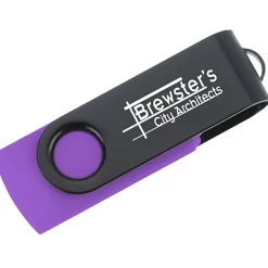 Swivel USB-C Drive - Black - 8GB