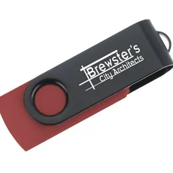 Swivel USB-C Drive - Black - 8GB