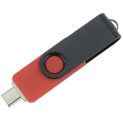 Swivel USB-C Drive - Black - 8GB