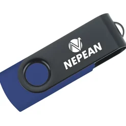 Swivel USB-C Drive - Black - 16GB
