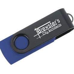 Swivel USB-C Drive - Black - 8GB - 24 hr