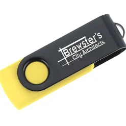 Swivel USB-C Drive - Black - 8GB - 24 hr