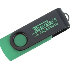 Swivel USB-C Drive - Black - 8GB - 24 hr