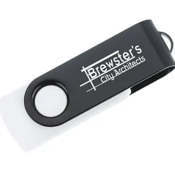 Swivel USB-C Drive - Black - 8GB - 24 hr