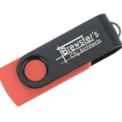 Swivel USB-C Drive - Black - 8GB - 24 hr