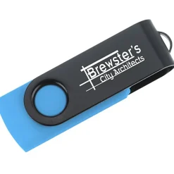 Swivel USB-C Drive - Black - 8GB - 24 hr