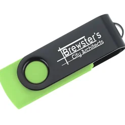 Swivel USB-C Drive - Black - 8GB - 24 hr