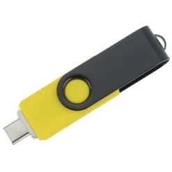 Swivel USB-C Drive - Black - 32GB - 24 hr