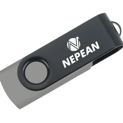 Swivel USB-C Drive - Black - 16GB - 24 hr