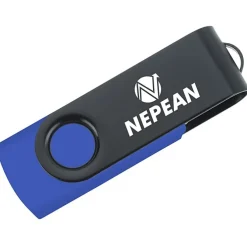Swivel USB-C Drive - Black - 16GB - 24 hr