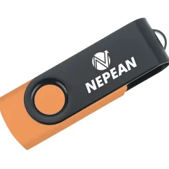 Swivel USB-C Drive - Black - 16GB - 24 hr