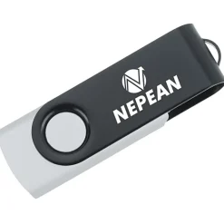 Swivel USB-C Drive - Black - 16GB - 24 hr
