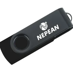 Swivel USB-C Drive - Black - 16GB - 24 hr