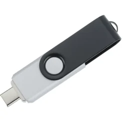 Swivel USB-C Drive - Black - 16GB - 24 hr