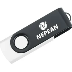 Swivel USB-C Drive - Black - 16GB - 24 hr